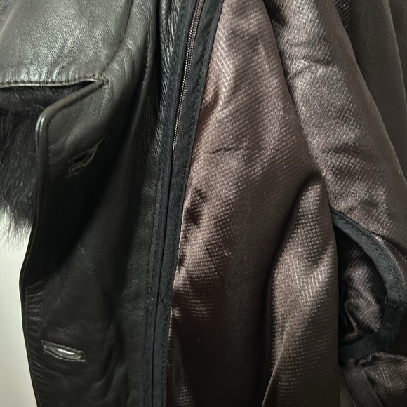 Dimitri Européen Collection Winter Lamb Leather Coat - Picture 8 of 11